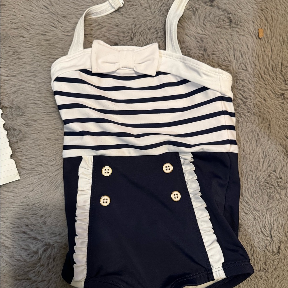 Girls 2T Janie and Jack retro swimsuit
